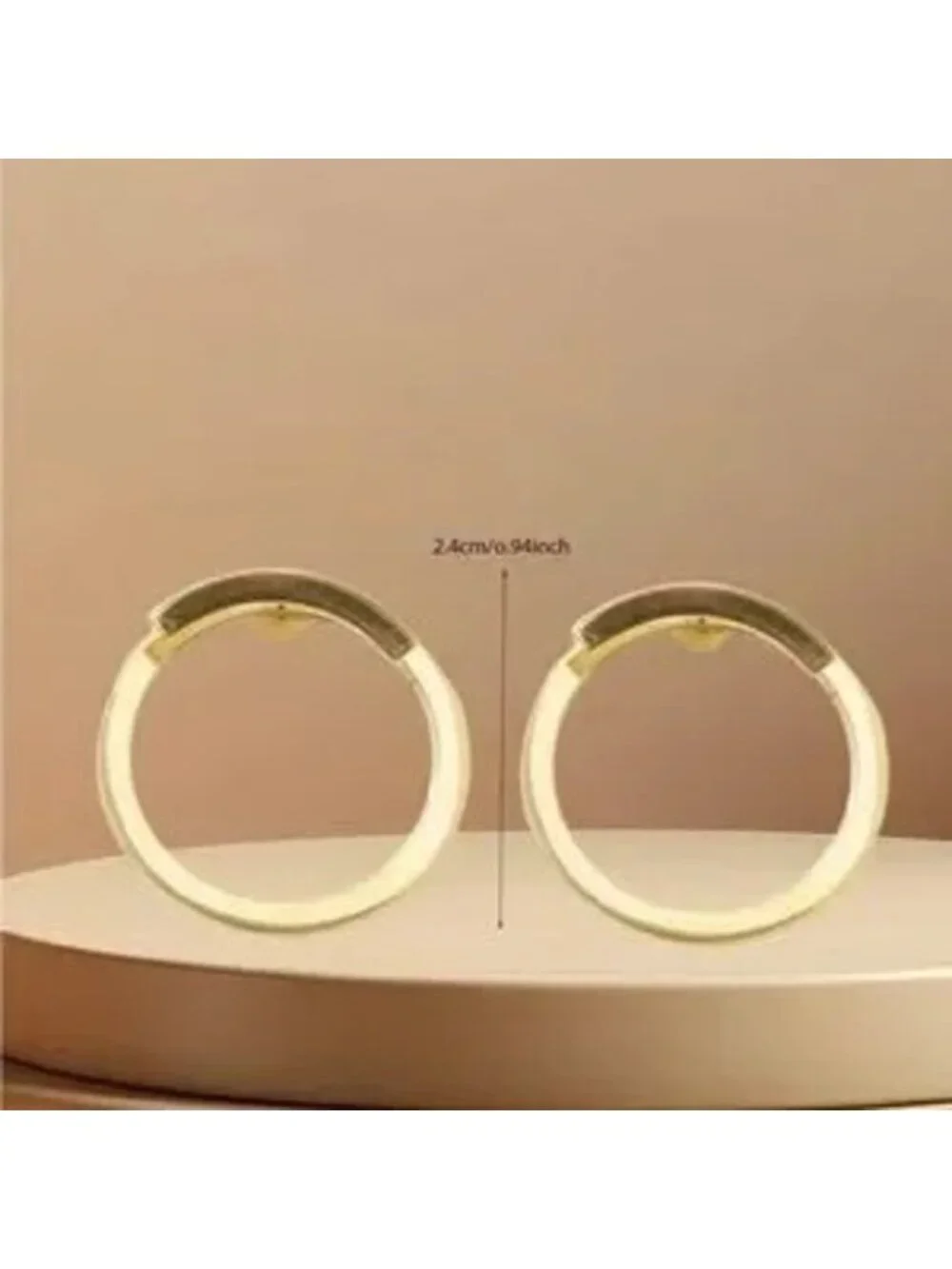Gold Geometric Hoop Earrings